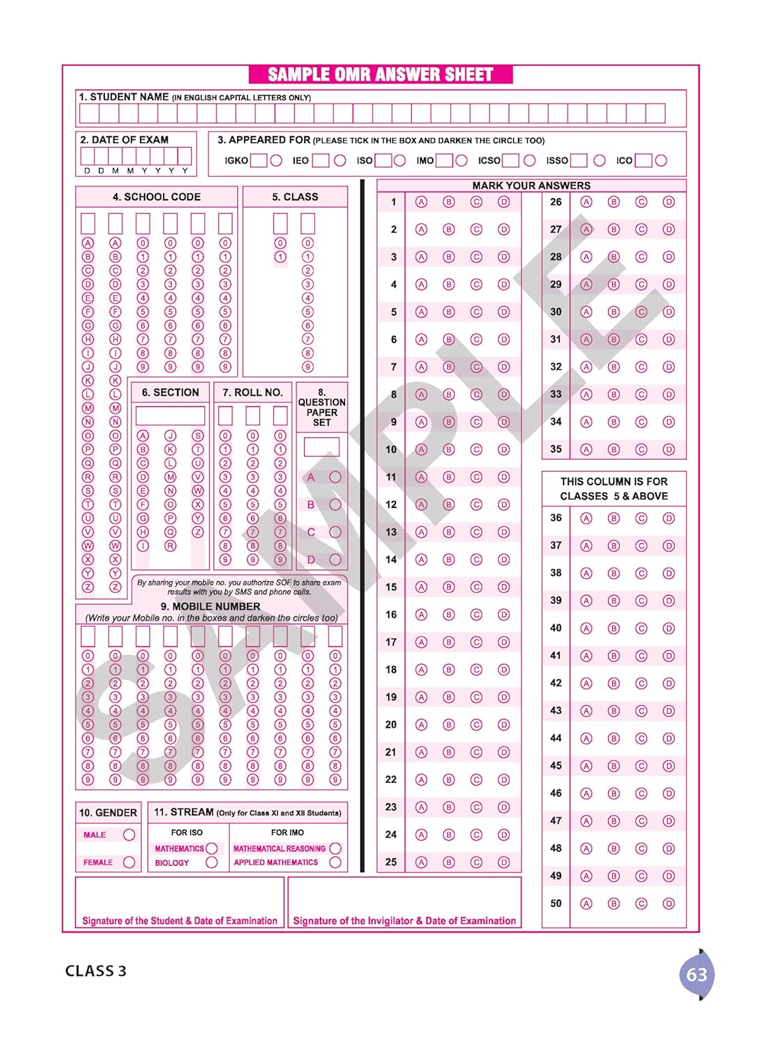 MTG International General Knowledge Olympiad (IGKO) Workbook Class 3 - Chapter-wise MCQs with Achievers Section - SOF Olympiad Books For 2026-27 Exam