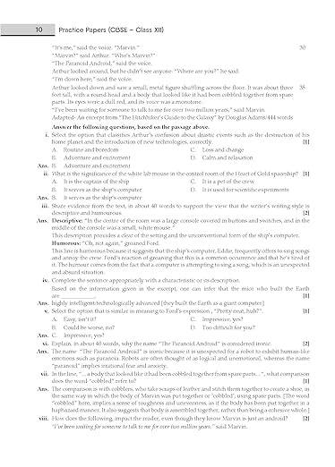 Gurukul English Core Practice Papers for CBSE Class 12 Board Exam 2024 : Fully Solved New SQP Pattern March 2023, Sample Papers, Unsolved Papers, Latest Board Syllabus