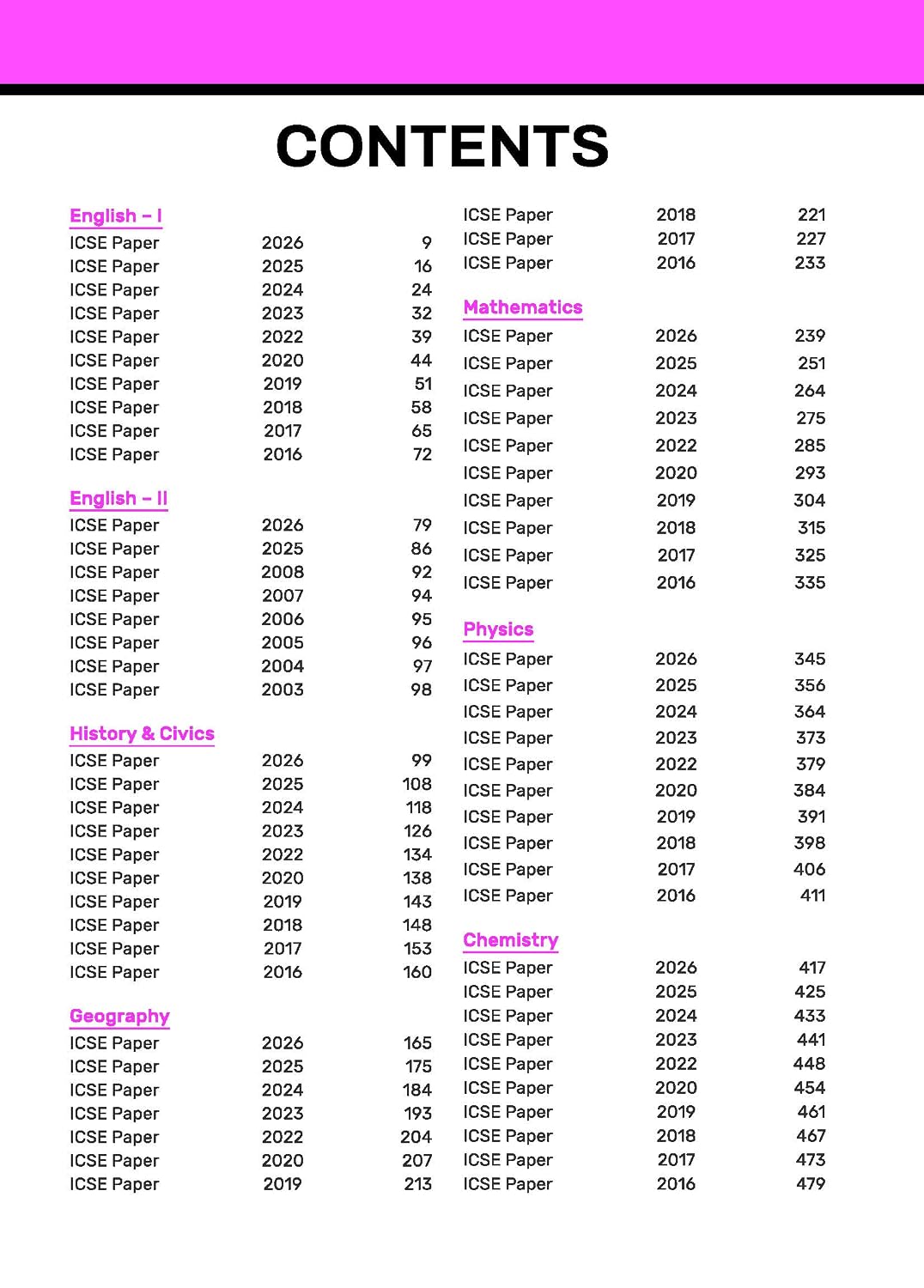 Gurukul by Oswal ICSE 10 Years Solved Papers Class 10 Exam 2027 | Yearwise Board Papers 2016–2026 | Physics, Chemistry, Maths, Biology, History &Civics, Geography, English I & II,Hindi|Latest Syllabus