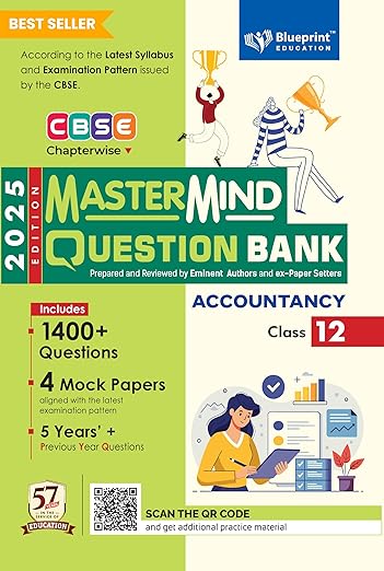 CBSE question bank class 12 Accountancy by Mastermind 2026