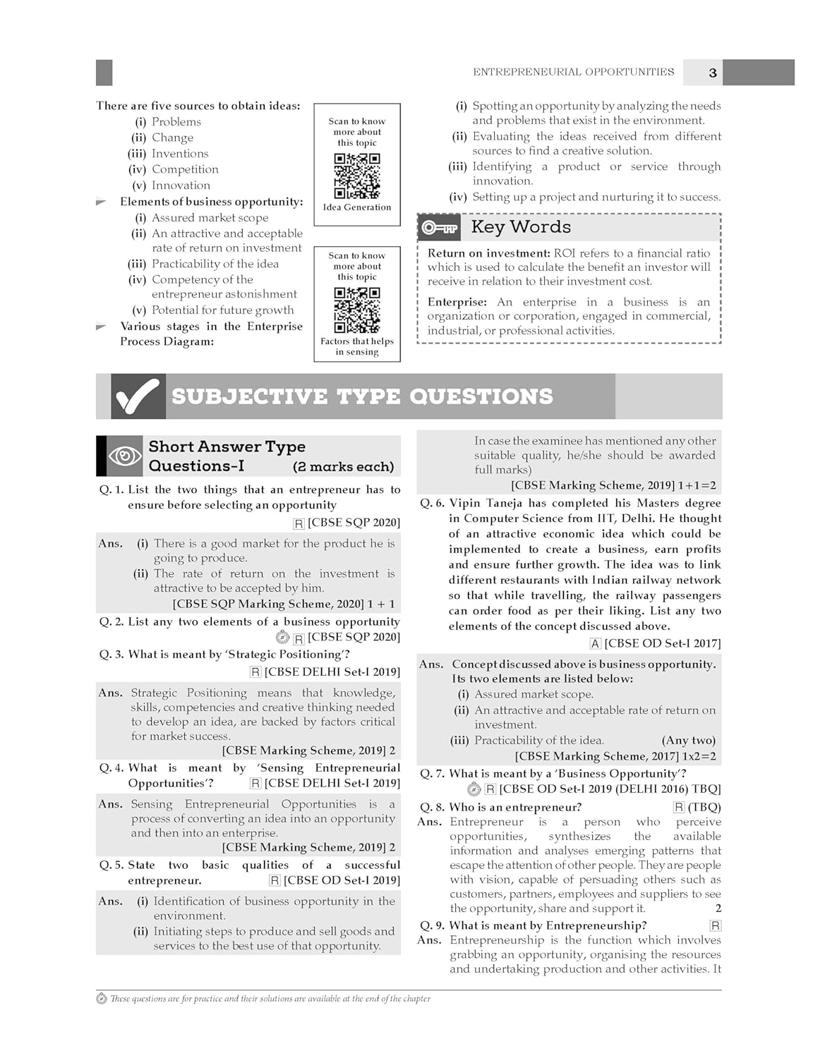 Oswaal CBSE Question Bank Chapterwise and Topicwise SOLVED PAPERS Class 12 Entrepreneurship For Exam 2026