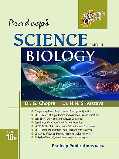 Pradeep Science Part -3  Biology for CBSE Class 10 - Examination 2025 | Pradeep