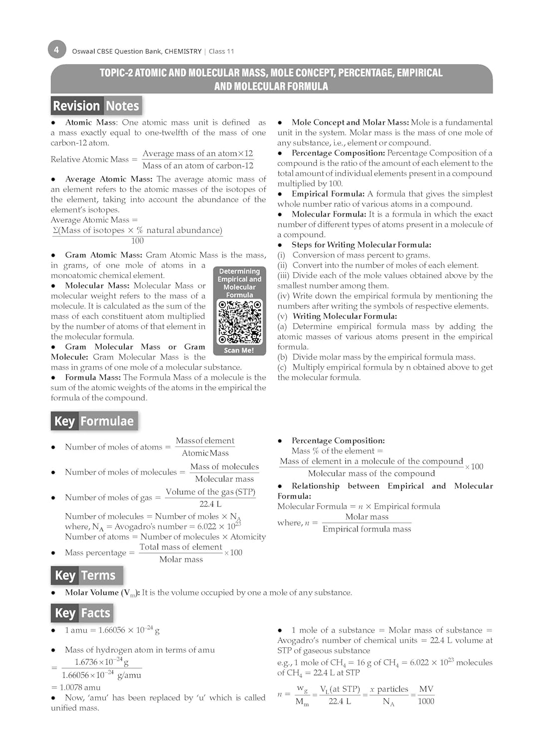 Oswaal CBSE Question Bank Class 11 Chemistry, Chapterwise and Topicwise Solved Papers For 2026 Exams