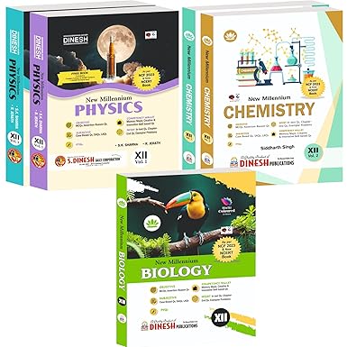 DINESH New Millennium PCB COMBO for Class 12 (2025-26 Session) | Physics + Chemistry + Biology Book Combo Set | Full CBSE Syllabus with NCERT Solutions + Exemplar Problems