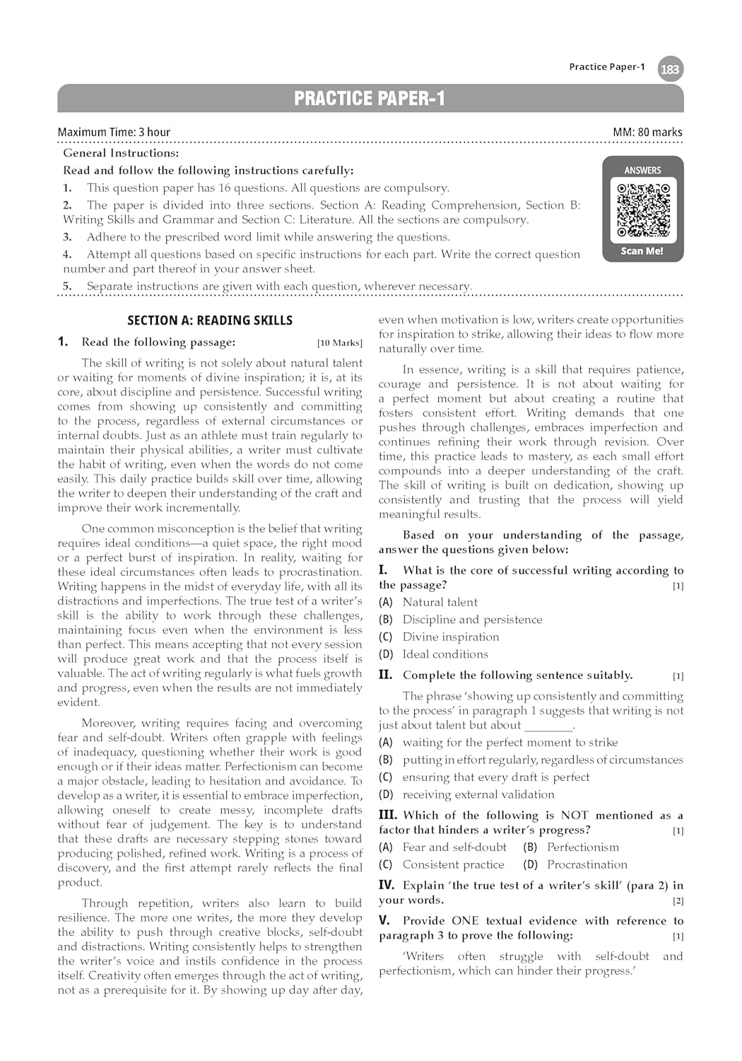 Oswaal CBSE Question Bank Class 11 English Core, Chapterwise and Topicwise Solved Papers For 2026 Exams