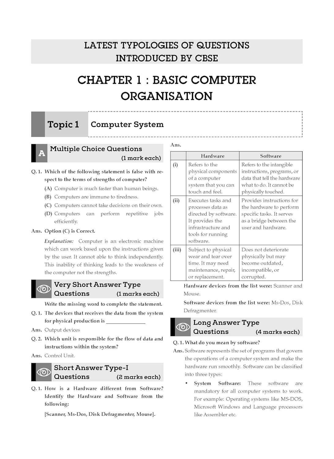 Oswaal CBSE Question Bank Class 11 Computer Science, Chapterwise and Topicwise Solved Papers For 2026 Exams