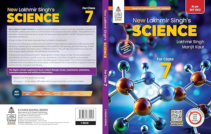 S CHAND | LAKHMIR SINGH SCIENCE | CLASS 7 | 2025