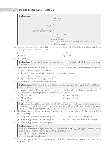 Gurukul Physics Practice Papers for CBSE Class 12 Board Exam 2024 : Fully Solved New SQP Pattern March 2023, Sample Papers, Unsolved Papers, Latest Board Syllabus