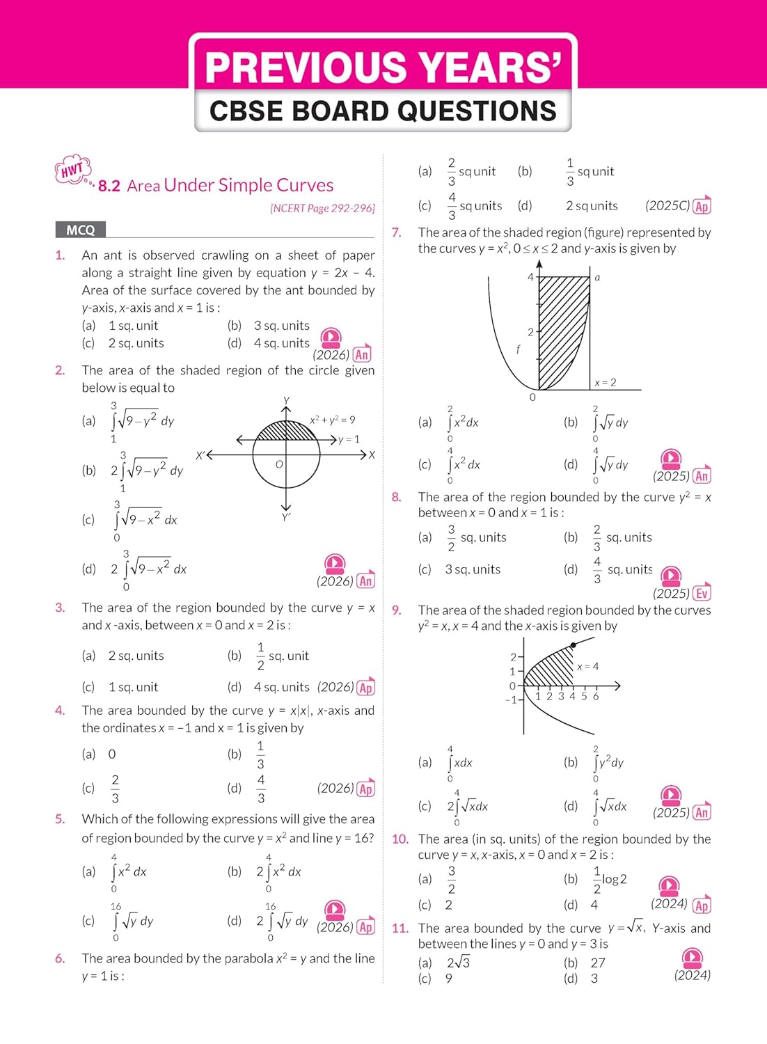 MTG CBSE Class 12 PYQs Book | 10 Years (2026-2017) Chapterwise Topicwise Solved Papers Class 12 Mathematics - CBSE Champion For 2027 Exam | Free Video ... | CBSE Sample Papers (As Per Latest Pattern)