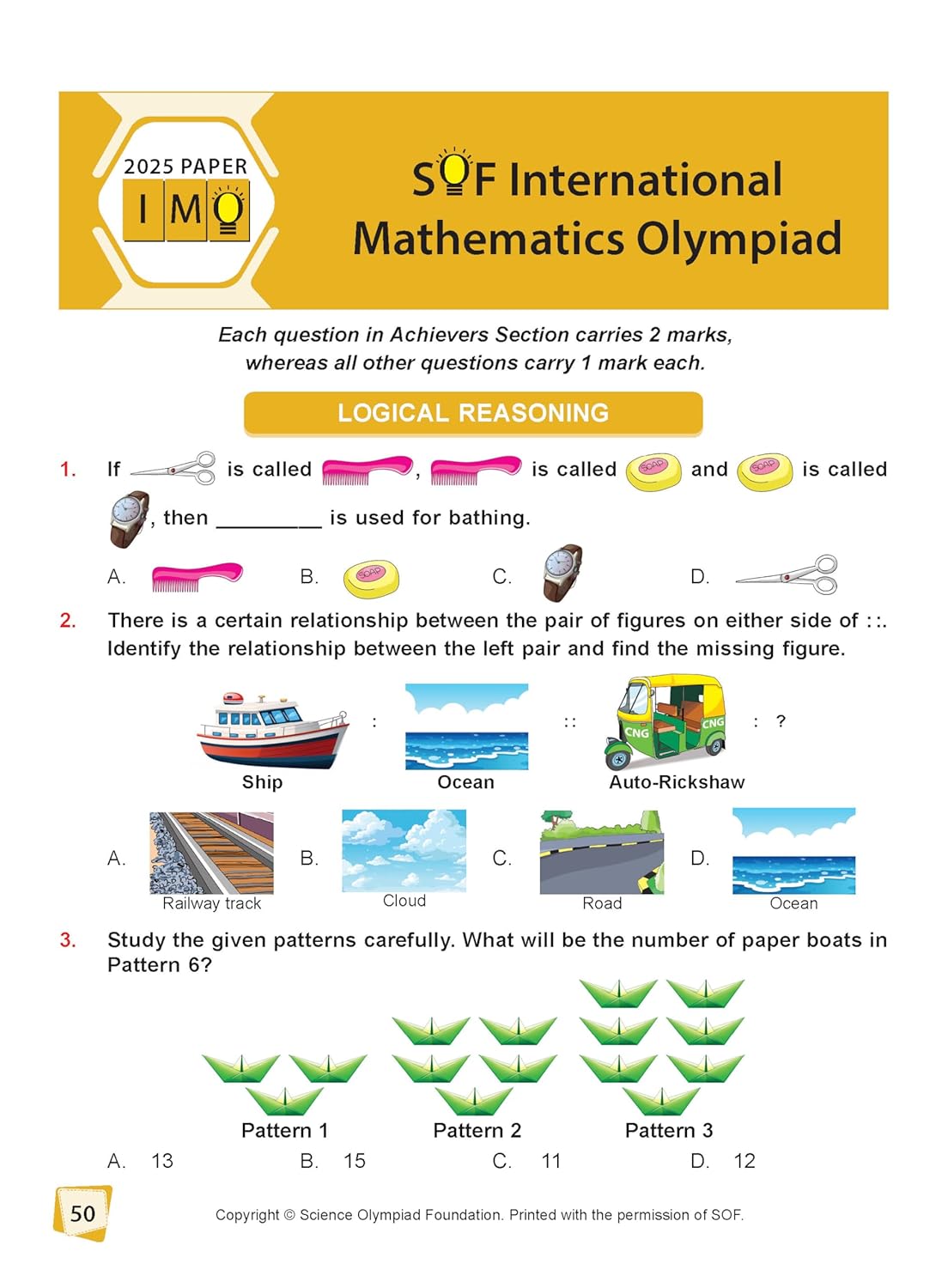 MTG International Mathematics Olympiad (IMO) Workbook Class 2 - Chapter-wise MCQs with Achievers Section - SOF Olympiad Books For 2026-27 Exam
