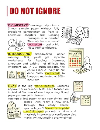 Educart CBSE Sample Paper Class 10 2025-26 Hindi A (Introducing exclusive step-by-step new practice concept on 2026 pattern)