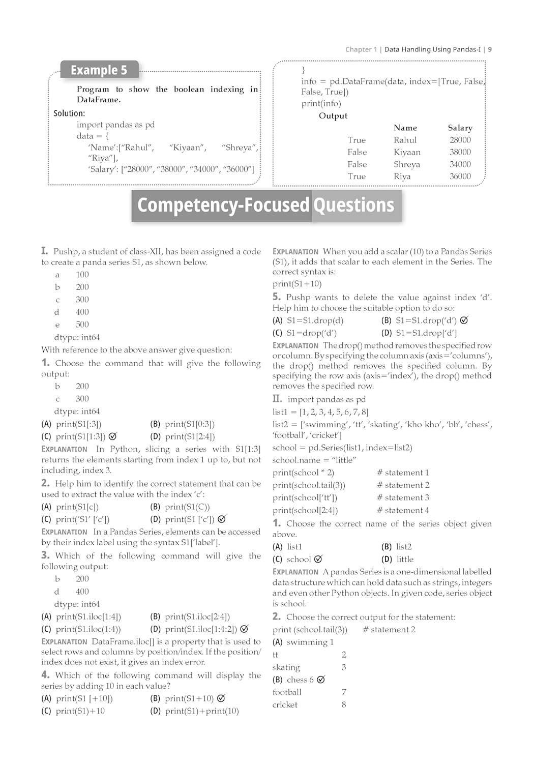 Oswaal CBSE Question Bank Chapterwise and Topicwise SOLVED PAPERS Class 12 Informatics Practices For Exam 2026