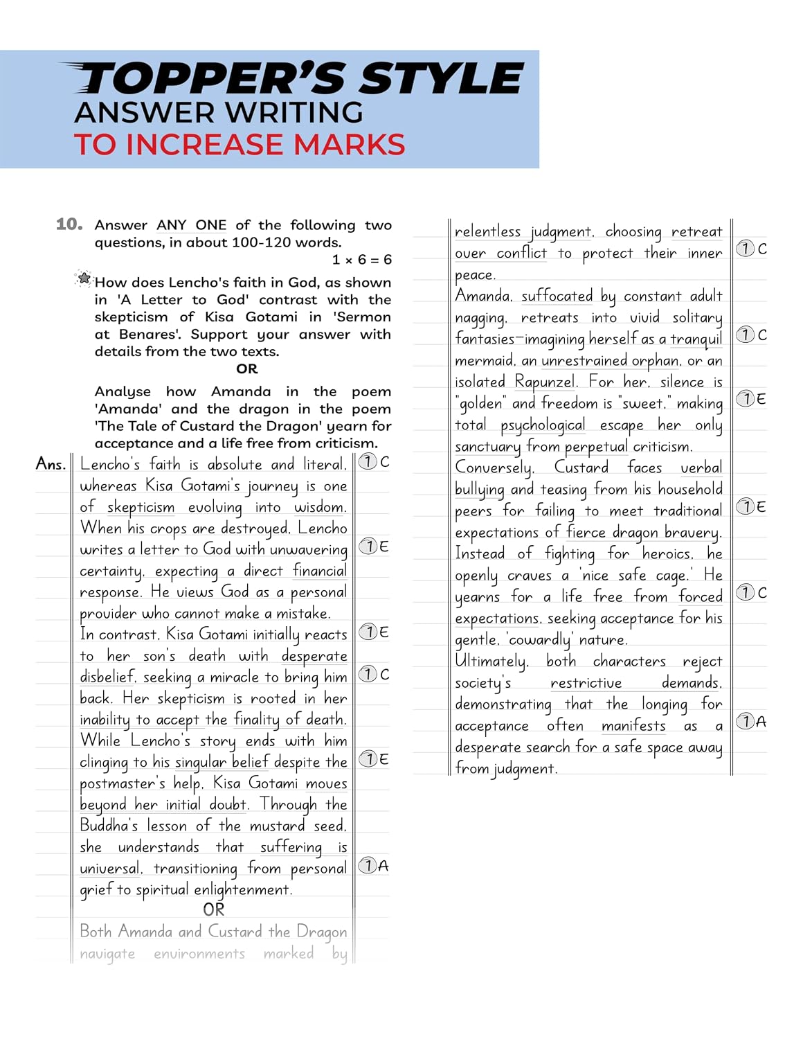 Educart CBSE Sample Paper Class 10 2026-27 English Language & Literature (with Topper-Style Solutions & Cheat Sheet Wall Chart) For 2027 Exam