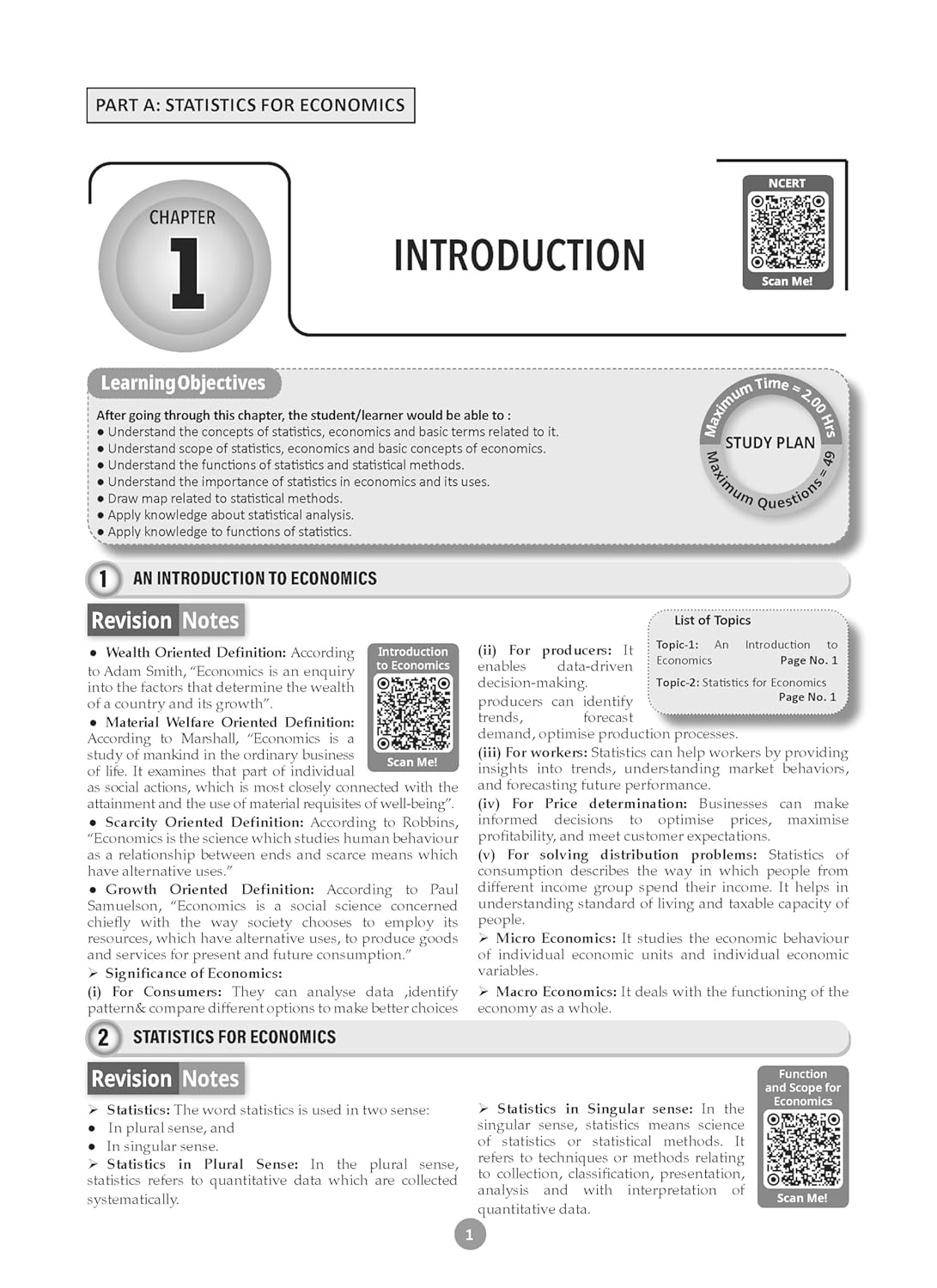 Oswaal CBSE Question Bank Class 11 Economics, Chapterwise and Topicwise Solved Papers For 2026 Exams