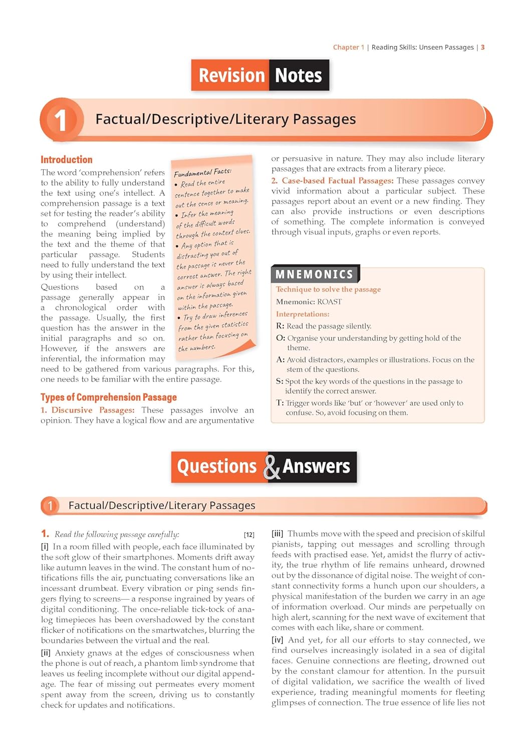 Oswaal CBSE Question Bank Chapterwise and Topicwise SOLVED PAPERS Class 12 English Core For Exam 2026