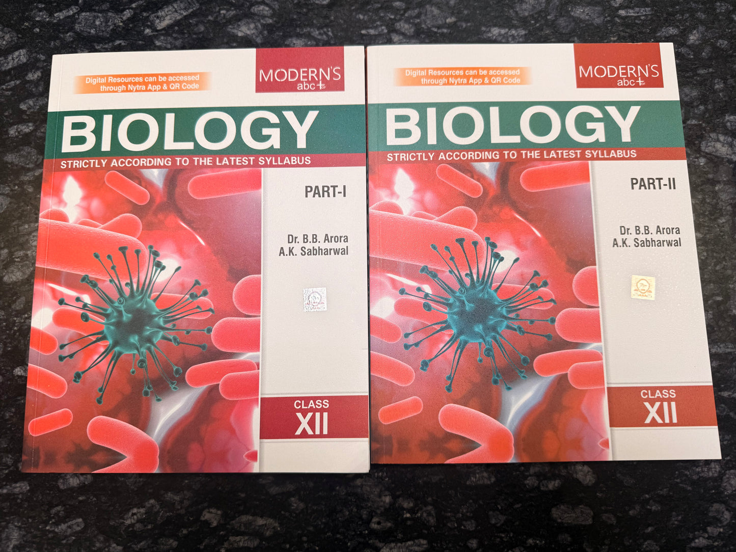 Modern ABC+ Biology (Part I & II) for Class 12 - by Dr. B.B. Arora, A.K. Sabharwal (2025-26 Examination)