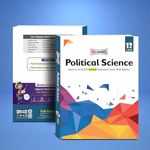 Full Marks Political Science CBSE Support Book Class 12 | NCERT Solutions | Question Bank | Reference Books | Help Books | Chapterwise Solutions | NCERT Textual Questions | Study Material 2025-26