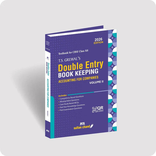 T.S. Grewal Double Entry Book Keeping (Vol.2) Accounting For Companies Textbook for CBSE Class 12 (2026-27 Examination) | ts grewal