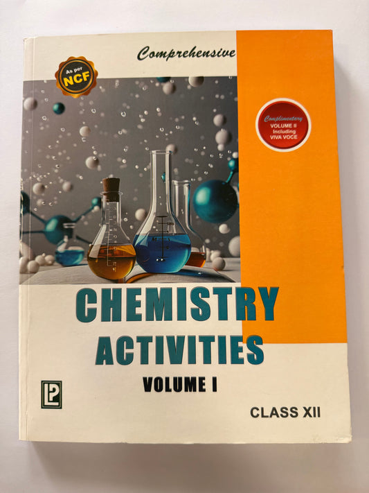 Comprehensive Chemistry Activities Vol 1 & 2 – Class 12 | CBSE 2025–26 | Hardcover Lab Manual (Book + Notebook)
