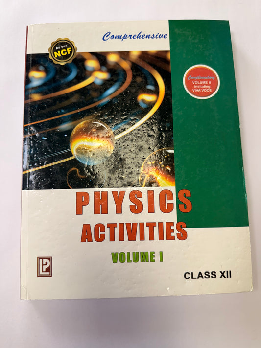 Comprehensive Physics Activities Vol 1 & 2 – Class 12 | CBSE 2026-27 | Hardcover Lab Manual (Book + Notebook)