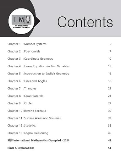 MTG International Mathematics Olympiad (IMO) Workbook Class 9 - Chapterwise Previous Year Solved Paper & Achievers Section - SOF Olympiad Books For 2025-26 Exam
