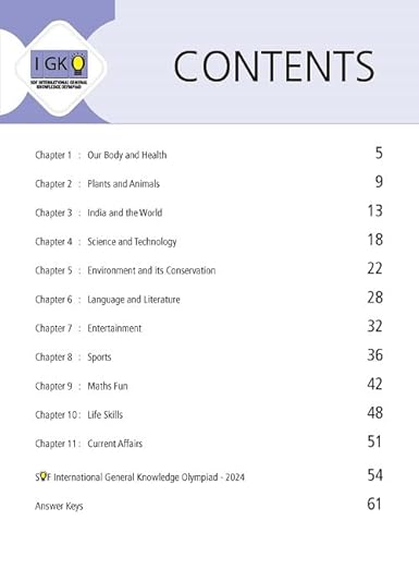 MTG International General Knowledge Olympiad (IGKO) Workbook Class 4 - Chapterwise MCQs & Previous Years Solved Paper - SOF IGKO Olympiad Books For 2025-26 Exam