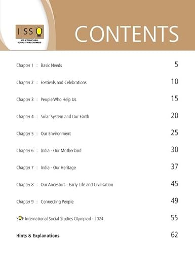 MTG International Social Studies Olympiad (ISSO) Workbook Class 3 - Chapterwise MCQs & Previous Year Paper - SOF ISSO Olympiad Books For 2025-2026 Exam