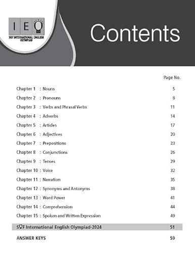 MTG International English Olympiad (IEO) Workbook Class 6 - Chapterwise MCQs, Previous Years Solved Paper & Achievers Section - SOF Olympiad Books For 2025-26 Exam