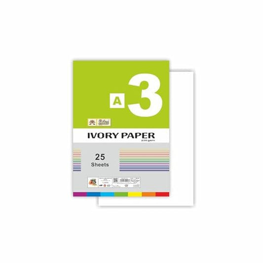 Lotus Ivory Paper 210 GSM Pack of 2 (50 Sheet) (A3 Size)