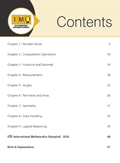 MTG International Mathematics Olympiad (IMO) Workbook Class 5 - Chapterwise Previous Year Solved Paper & Achievers Section - SOF Olympiad Books For 2025-26 Exam