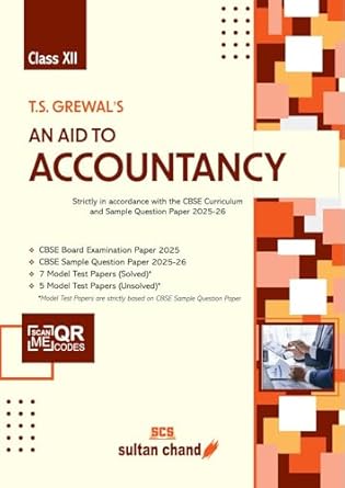 T.S. Grewal's An Aid to Accountancy - CBSE Class XII (2025-26 Session) | TS GREWAL | SAMPLE PAPER