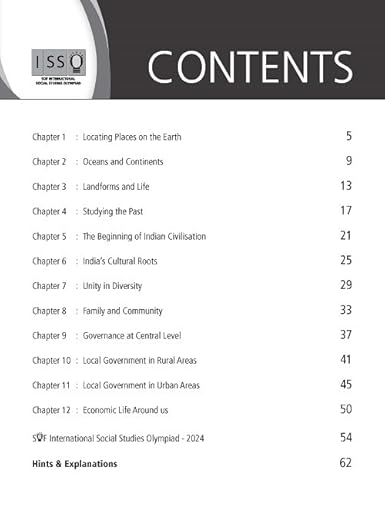 MTG International Social Studies Olympiad (ISSO) Workbook Class 6 - Chapterwise MCQs & Previous Year Paper - SOF ISSO Olympiad Books For 2025-2026 Exam