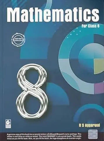 MATHEMATICS FOR CLASS 8 BY R. S. AGGARWAL | rs aggarwal