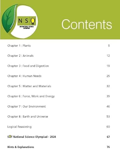 MTG National Science Olympiad (NSO) Workbook Class 4 - Chapterwise Quick Recap, Previous Year Solved Paper & Achievers Section - SOF Olympiad Books For 2025-26 Exam