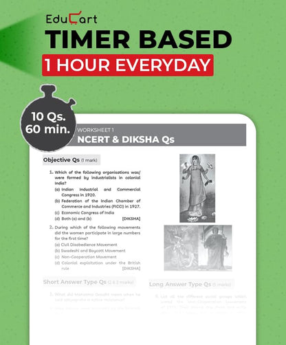 Educart One-shot Social Science CBSE Class 10 Question Bank 2025-26 on new Syllabus 2026 (Strictly for Boards Exam)