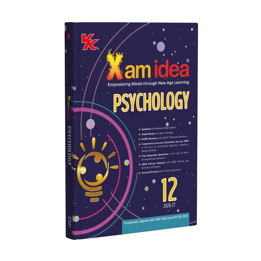 Xam Idea Class 12 Psychology | CBSE 2026–27 | NEP & NCFSE Aligned | NCERT-Based | Practice Questions & Sample Papers