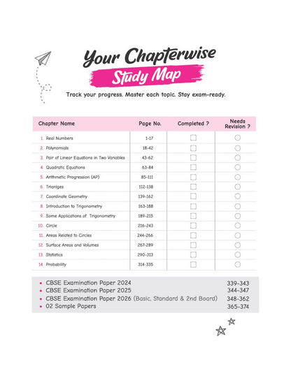 Arihant CBSE Mathematics Class 10 Chapterwise Question Bank for Board Exam 2027 | 1 Chapterwise PYQs with Revision Theory, Detailed Solutions, Exam ... as per Latest CBSE Syllabus & Exam Pattern