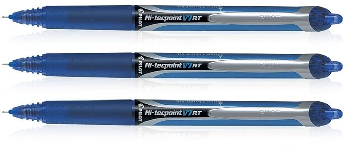 Pilot Hi tec point v7 RT blue pen 162 (pack of 3)