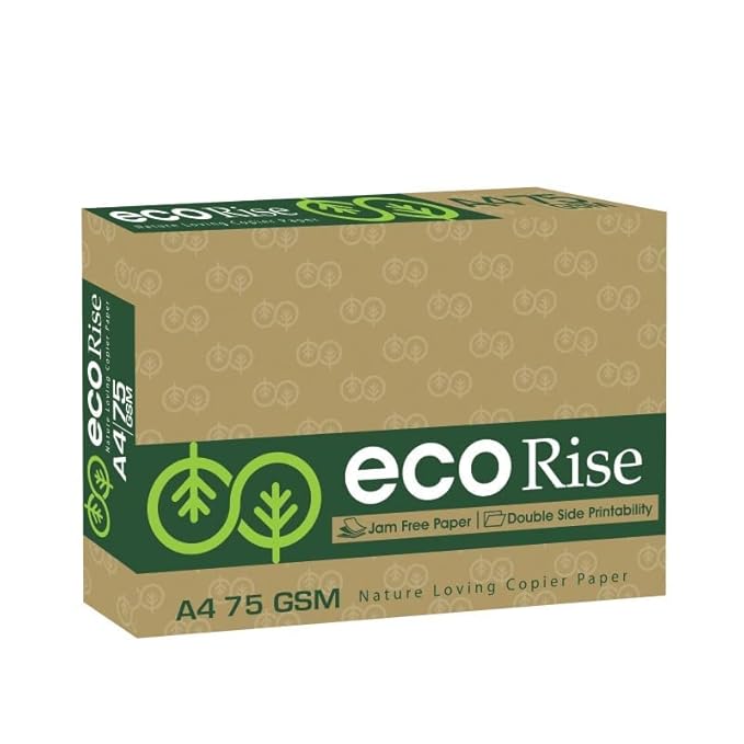 Eco Rise Printing Copy A4 Size JK Paper 75 GSM ECO TREE FRIENDLY 500 Sheet