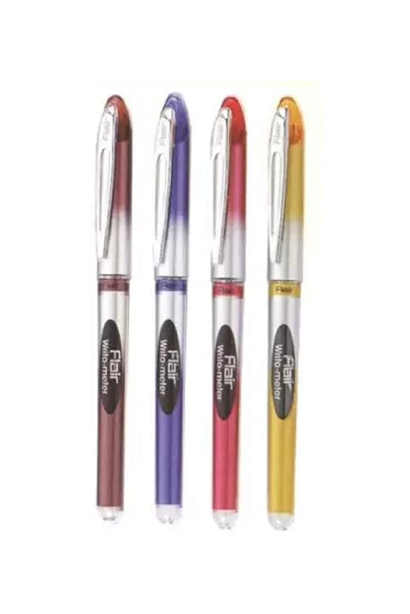 Writeometer Pens FLAIR Writometer Ball Pen | Stainless Steel Tip | Our Longest Writing ...
