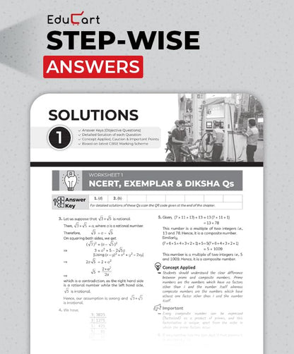 Educart CBSE Class 10 Maths Basic One Shot Question Bank 2026–27 | Chapter-wise NCERT Practice, PYQs & Competency-Based Qs | Latest CBSE Syllabus & Board Pattern For 2027 Exam