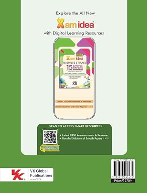 Xam idea Business Studies Sample Papers for Class 12 | CBSE 2027 Board Exam | 15 Sample Papers with Detailed Solutions | Basic Concepts for Quick ... CBSE SQP (dated 21 Sep 2026) & Marking Scheme