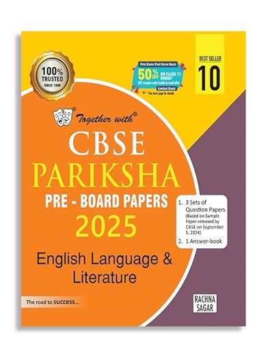 Together with CBSE Class 10 English Language & Literature Pariksha Pre-Board Papers for Exam 2025