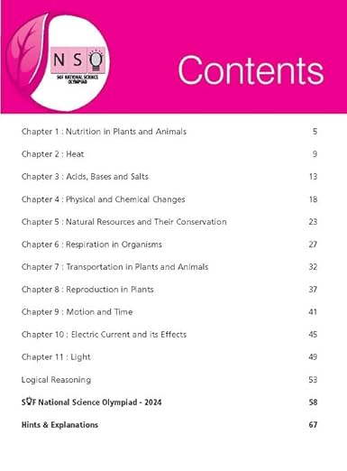 MTG National Science Olympiad (NSO) Workbook Class 7 - Chapterwise Quick Recap, Previous Year Solved Paper & Achievers Section - SOF Olympiad Books For 2025-26 Exam