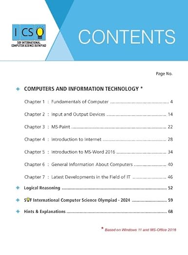 MTG International Computer Science Olympiad (ICSO) Workbook Class 3 - Chapterwise Quick Recap, MCQs & Previous Year Paper - SOF ICSO Olympiad Books For 2025-26 Exam