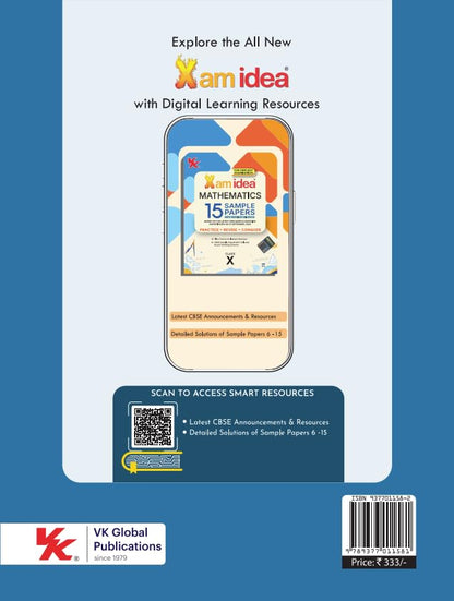 Xam idea Mathematics Sample Papers Class 10 | CBSE 2027 Examination | 15 Sample Papers with Detailed Solutions | Flow Charts for Instant Revision | Latest CBSE SQP (dated 21 Sep 2026) & Marking Scheme