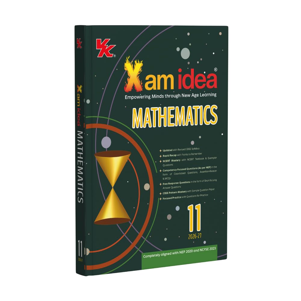 Xam Idea Class 11 Mathematics | CBSE 2026–27 | Latest CBSE Syllabus | NCERT-Based | Chapter-wise Question Bank | Competency-Focused Questions