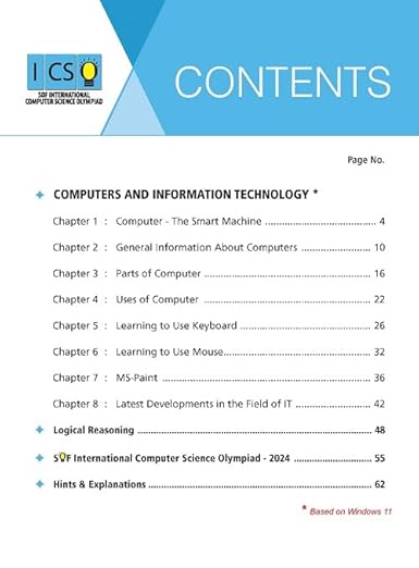 MTG International Computer Science Olympiad (ICSO) Workbook Class 2 - Chapterwise Quick Recap, MCQs & Previous Year Paper - SOF ICSO Olympiad Books For 2025-26 Exam