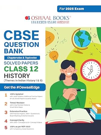 OSWAAL - CBSE HISTORY QUESTION BANK FOR CLASS 12