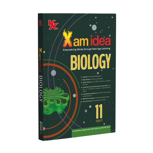 Xam Idea Class 11 Biology | CBSE 2026–27 | Latest CBSE Syllabus | NEP 2020 & NCFSE 2023 Aligned | With Competency-Focused & Free Response Questions | Self-Assessment Tests
